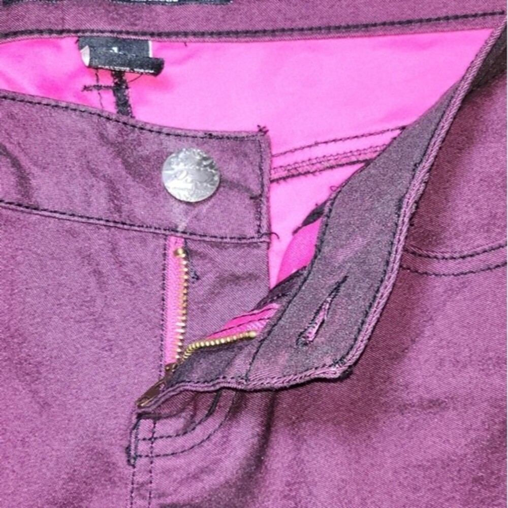 Celebrity Pink Dark Magenta Denim Classic 5 Pocket Skinny Jeans Juniors Size 1 - Picture 4 of 8